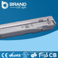 Plastic 2x18W T8 IP65 Tri-proof Pure White LED Light Fixture 4000K Double T8 For Gas Station